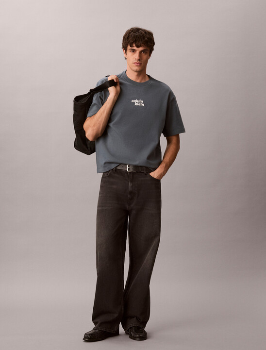 Relaxed High Pile Logo Tee