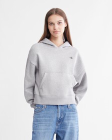Archive Logo Fleece Hoodie, HEROIC GREY HEATHER CM1BK 08, hi-res