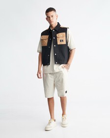 Varsity Curved Logo Polo, Eggshell, hi-res