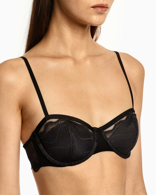 Lightly Lined Lace Balconette Bra