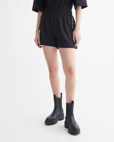 SIDE LOGO TAPE SWEATSHORTS, Ck Black, hi-res