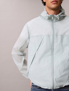 Nylon Hood Packable Jacket, Green Shade, hi-res