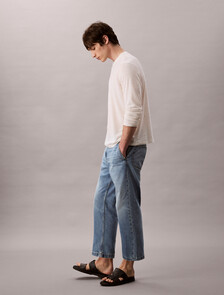 90's Tapered Cropped Jeans, NEWPORT, hi-res