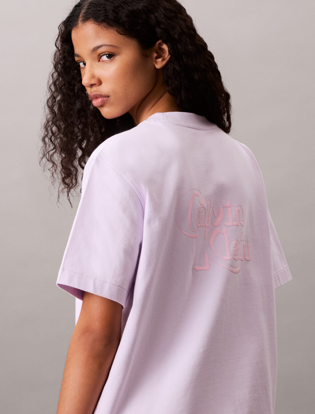 Relaxed Bold Logo Graphic T-Shirt, Lavender Blush, hi-res