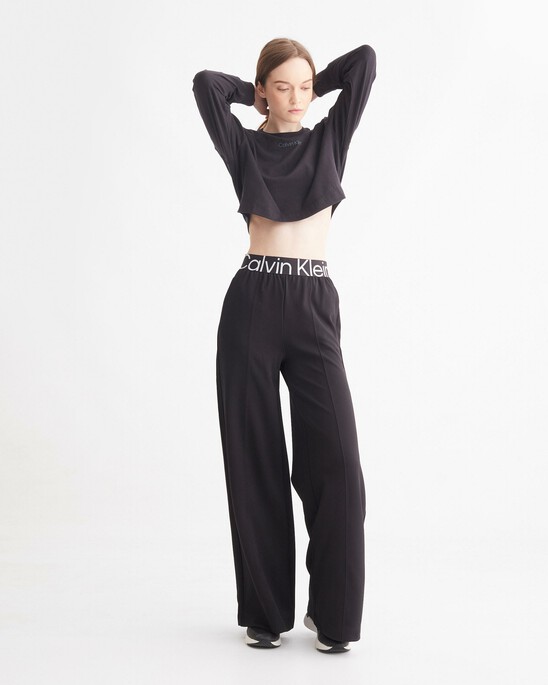 CK EFFECT WIDE LEG SWEATPANTS