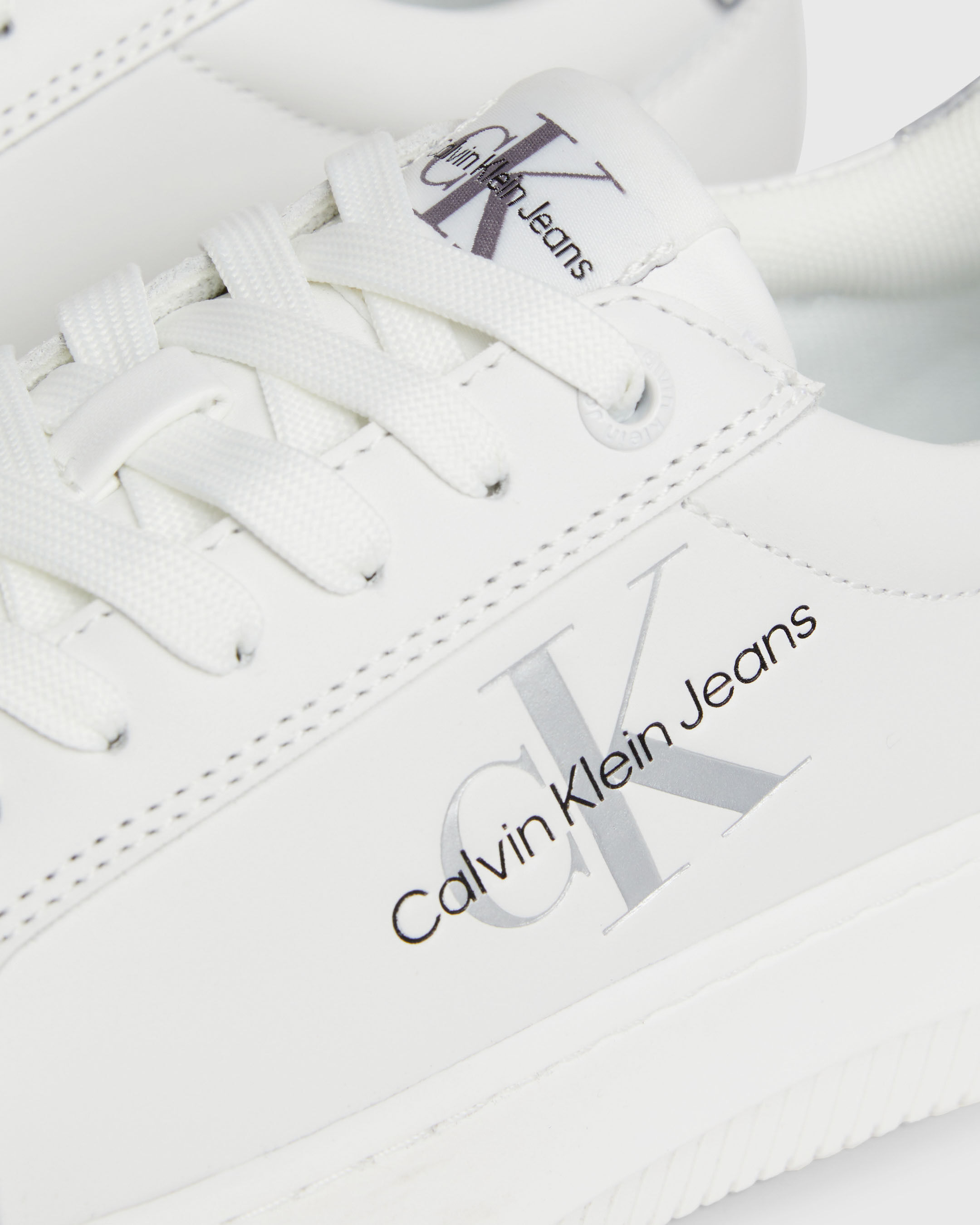 Leather Trainers white Calvin Klein Singapore