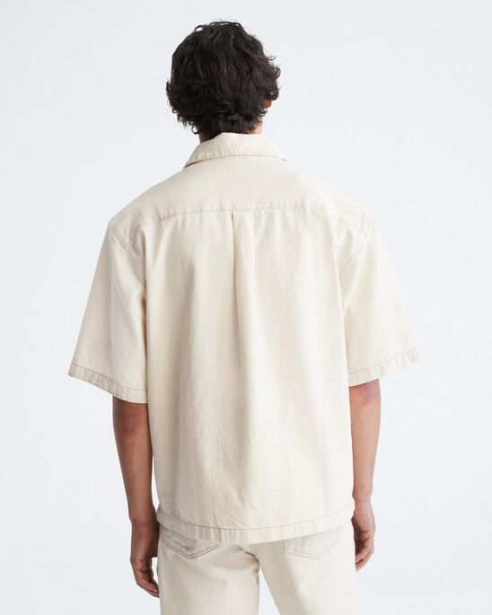 NATURALS RAW RINSE DENIM BUTTON-DOWN SHIRT