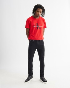 Ultimate Stretch Skinny Jeans, Rinse Black Back Embro, hi-res