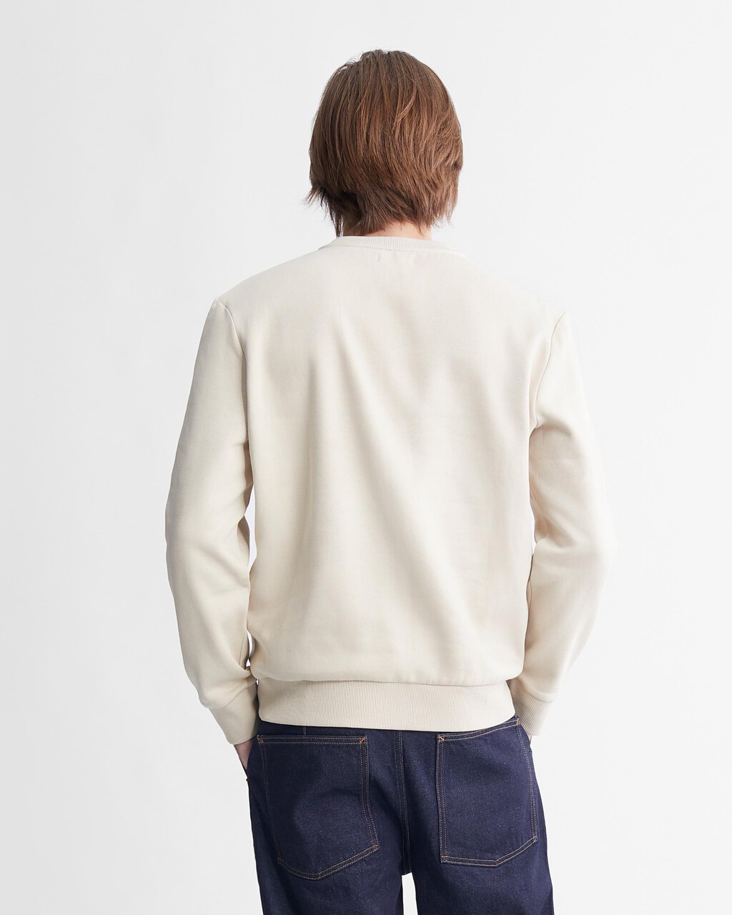 Stencil Logo Patch Terry Sweatshirt, Pelican, hi-res