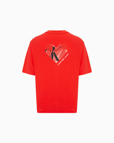 VALENTINE CAPSULE GENDER NEUTRAL TEE, ORANGE ODYSSEY, hi-res