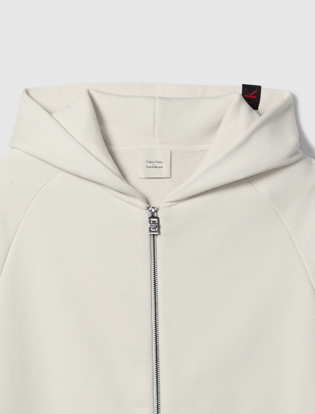 Lux Terry Zip Hoodie, Chalk, hi-res
