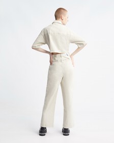 Utility Back Cut Out Jumpsuit, EGGSHELL, hi-res