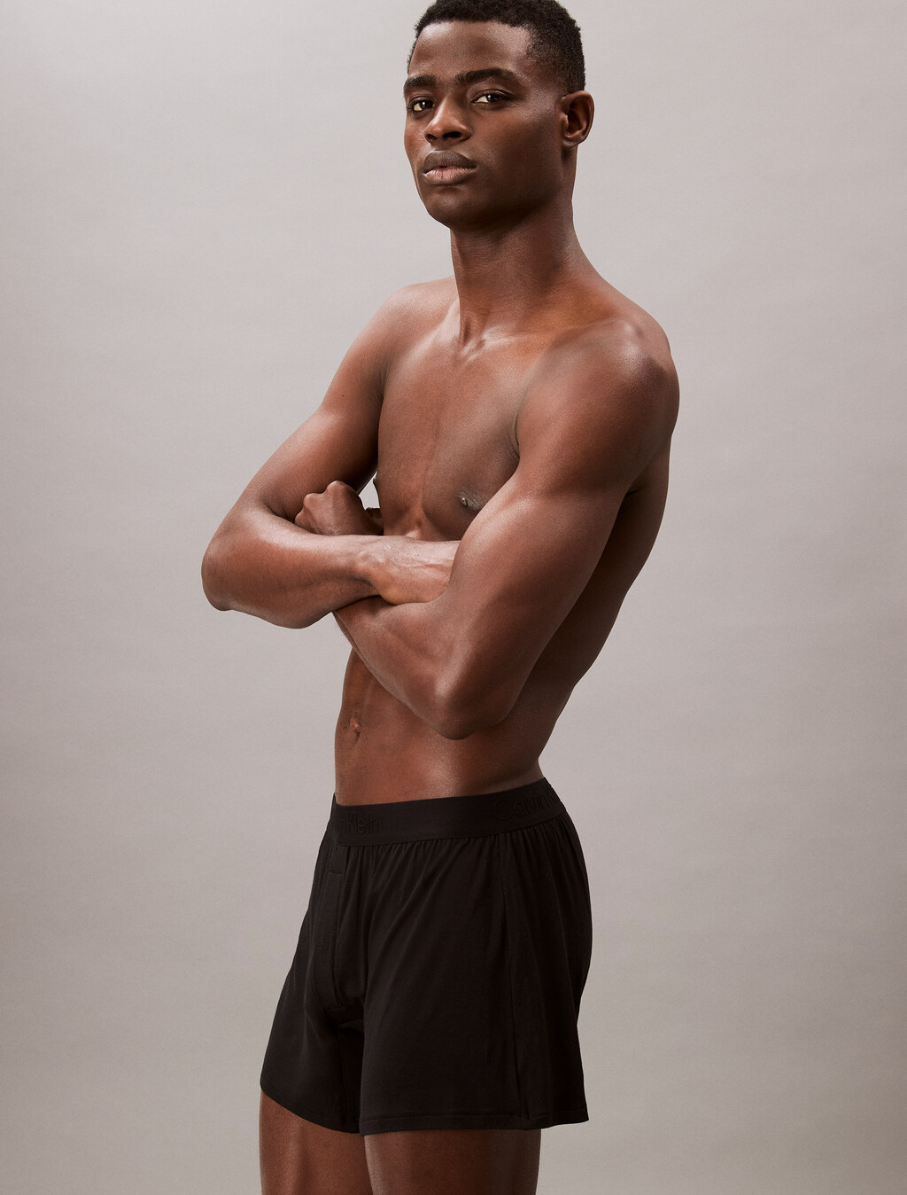 Ultra Soft Modal Slim Boxer, Black, hi-res