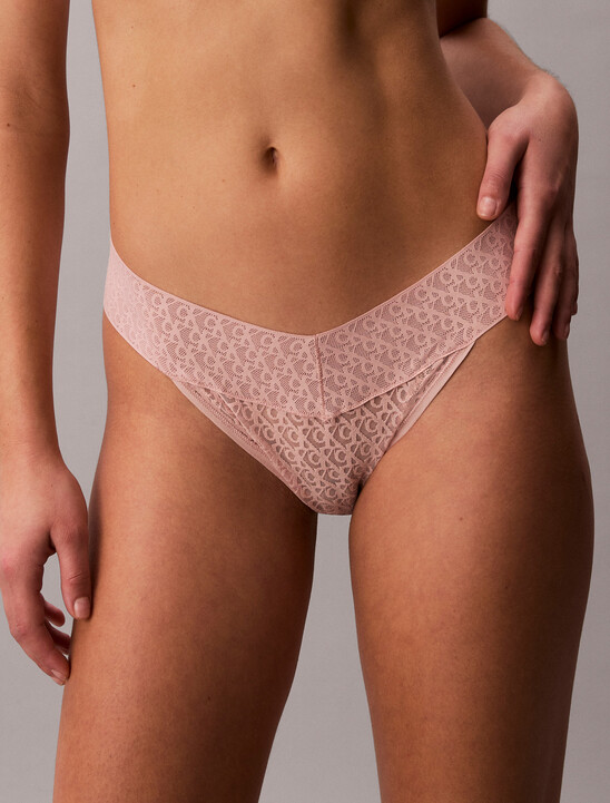Low Rise Bikini Briefs - Icon Logo Lace