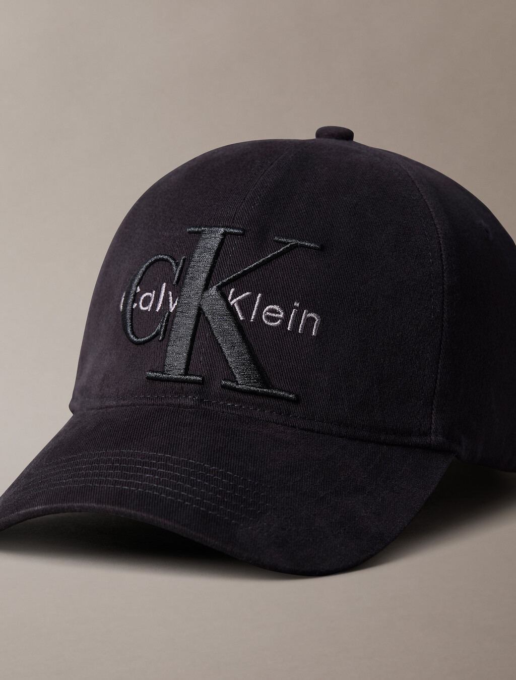 Layered Monogram Logo Graphic Baseball Cap, Black, hi-res