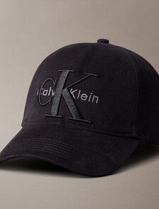Layered Monogram Logo Graphic Baseball Cap, Black, hi-res