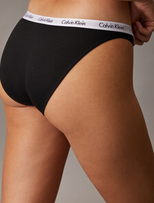 3 Pack Carousel Rib Knit Bikini, BLACK/GREY HEATHER/NYMPHS THIGH, hi-res