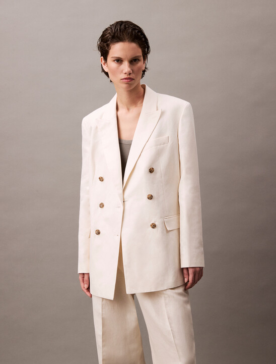 Relaxed Double Breasted Blazer