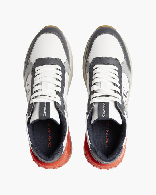 CHUNKY NAPPA LEATHER LACE-UP RUNNERS