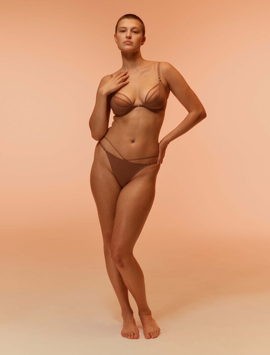 Minimalist Micro Unlined Plunge Bra