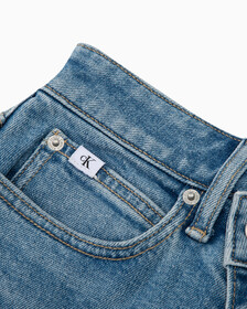RECONSIDERED FRONT SPLIT MAXI DENIM SKIRT, Med Blue F Split Cross Wb Rwh, hi-res
