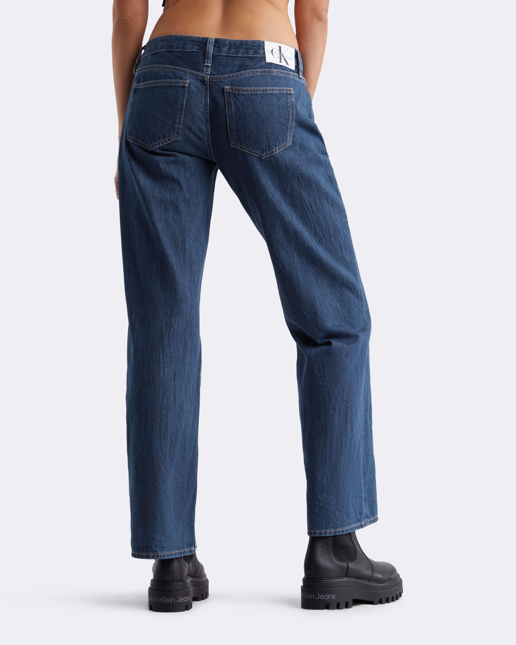 Extreme Low Rise Baggy Jeans blue Calvin Klein Singapore