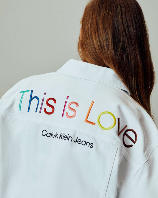PRIDE CROPPED DENIM JACKET
