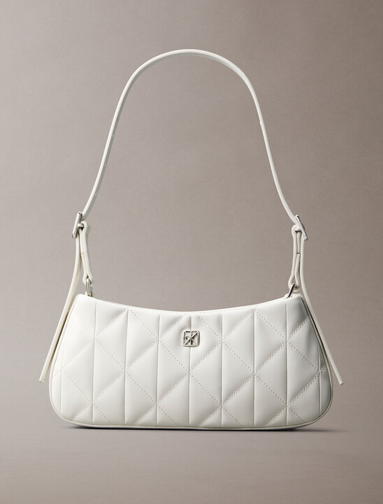 Quilted Emblem Logo Small Shoulder Bag
