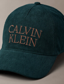 Calvin Klein Corduroy Cap, Navy Teal, hi-res