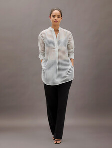 Jacquard Stripe Popover Shirt, 18814 As Header+Ipeker Stripe, hi-res