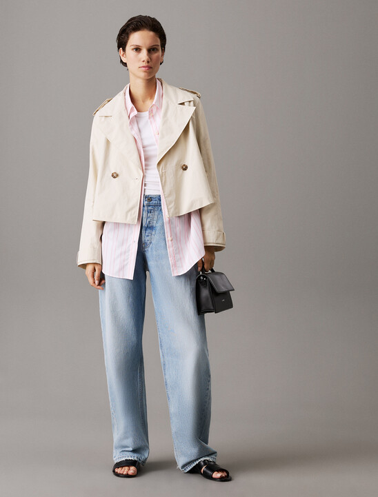 Short Nylon Trench