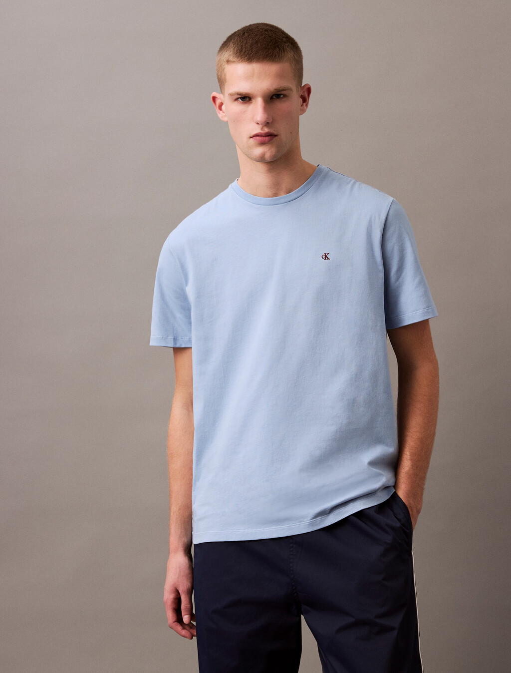 Smooth Cotton Monogram Logo T-Shirt, Well Water, hi-res