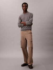 Baggy Cotton Cargo Pant, Taupe Tone, hi-res