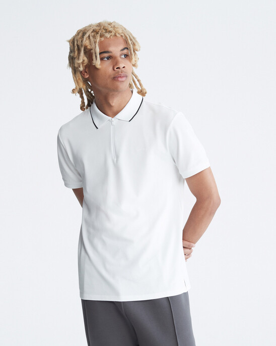 Calvin Klein Move Zip Up Polo