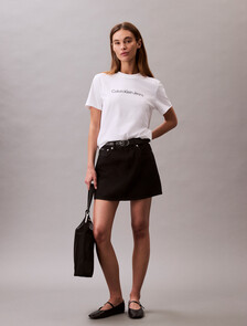 Institutional Logo Tee, Brilliant White, hi-res