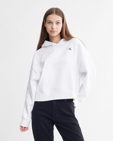 Archive Logo Fleece Hoodie, Brilliant White, hi-res