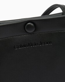 SCULPTED MONOGRAM TOTE, BLACK, hi-res