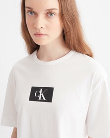 CALVIN KLEIN 1996 CREW NECK SLEEP TEE, White, hi-res