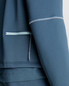 Zip Up Logo Hoodie, DARK SLATE, hi-res