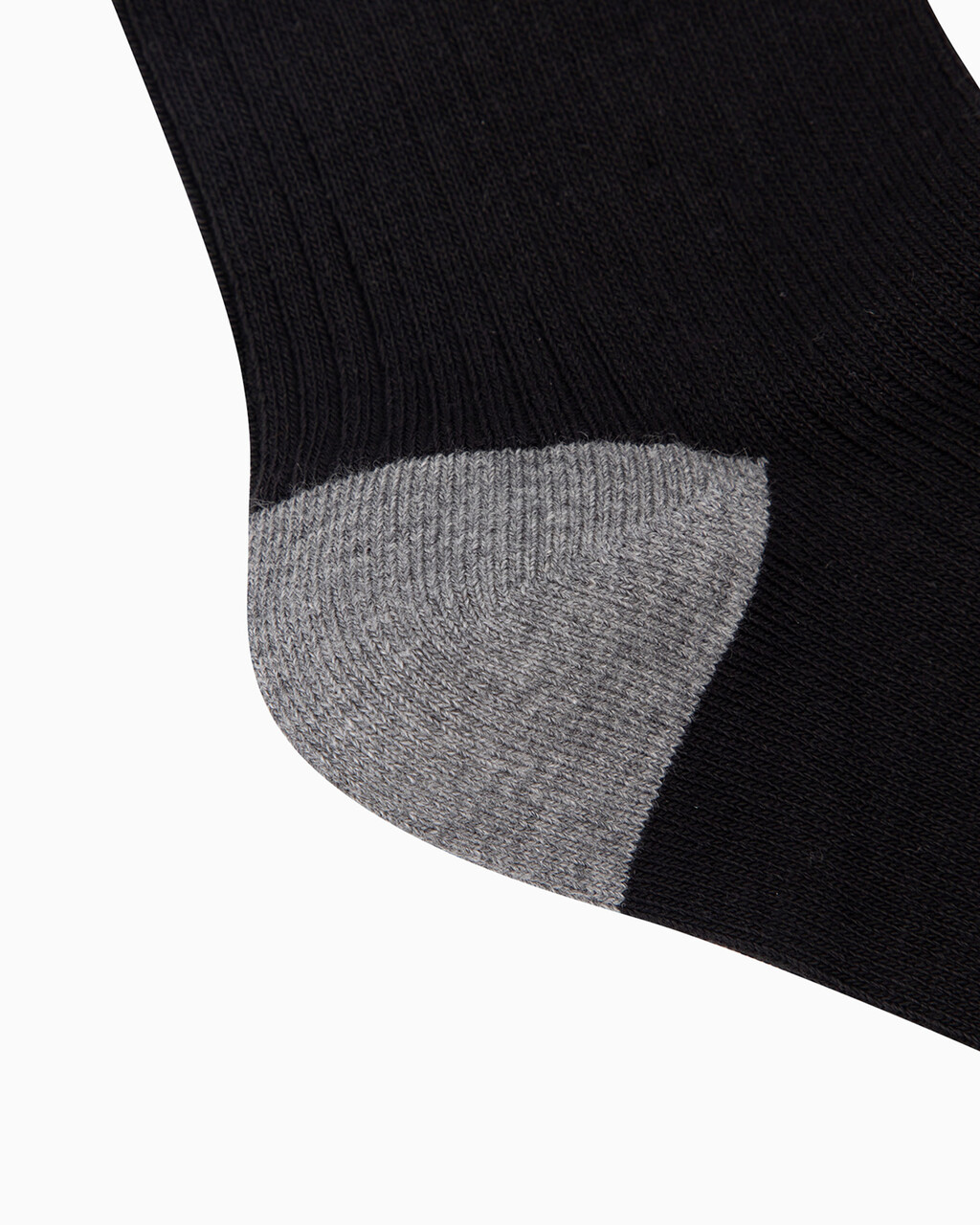 Women's 1 Pack Rib Crew Socks, BLACK, hi-res