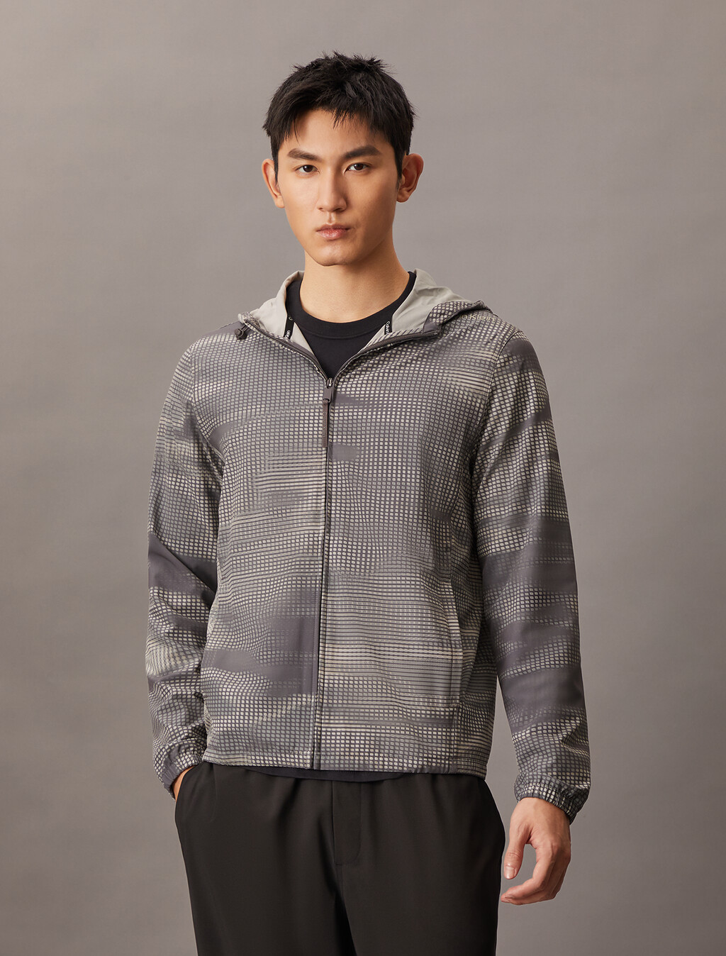 All Over Print Windbreaker, GLITCH RABBIT, hi-res