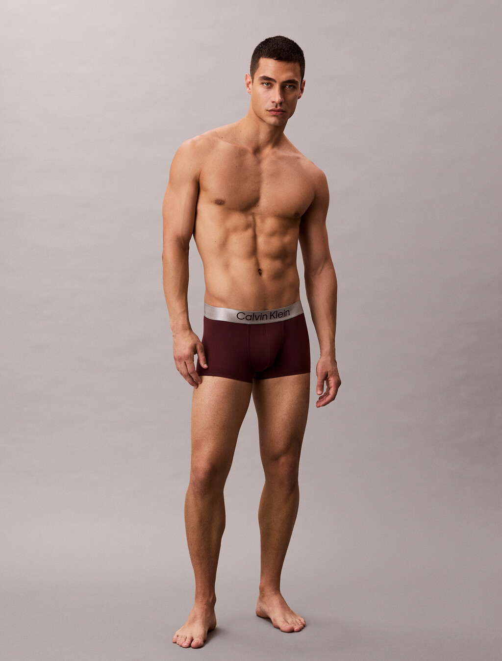Brushed Microfiber Stretch Low Rise Trunk, Alluring Pink, hi-res