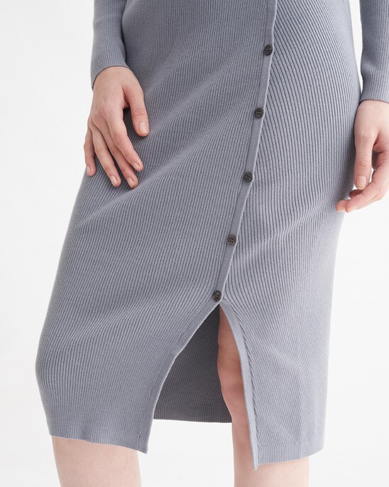 FEMININE BUTTON DOWN SKIRT