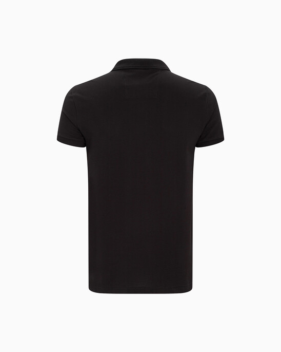 Pima Cotton Stretch Raised Collar Slim Polo