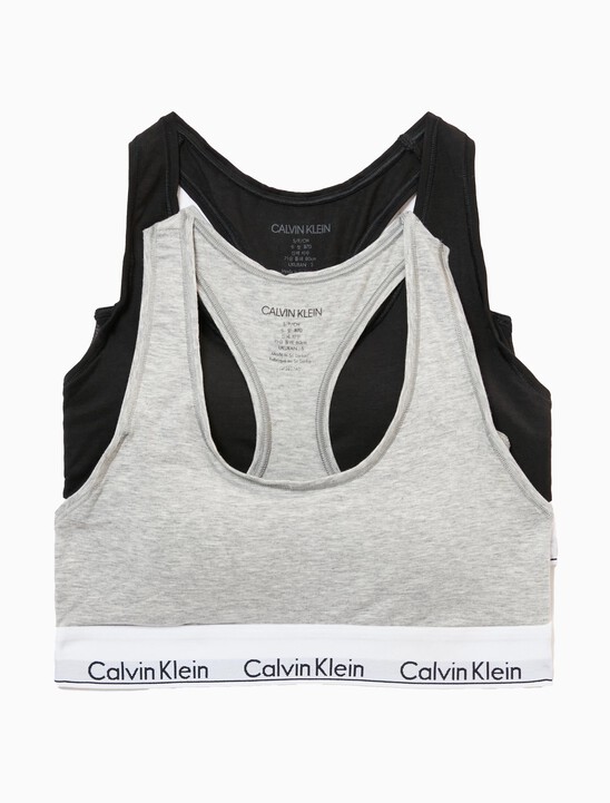 2 Pack Icon Cotton Bralettes
