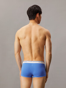 Cotton Stretch Balance Low Rise Trunks 3 Pack, Black/Regatta/Faded Denim, hi-res