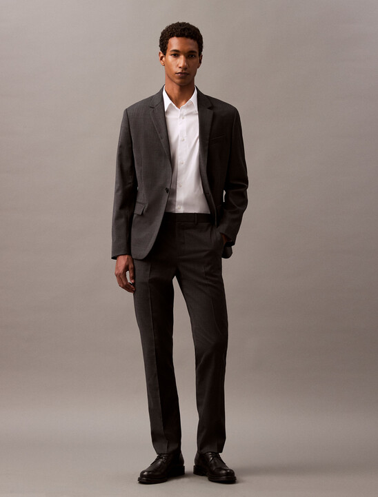 Sleek Slim Wool Trousers