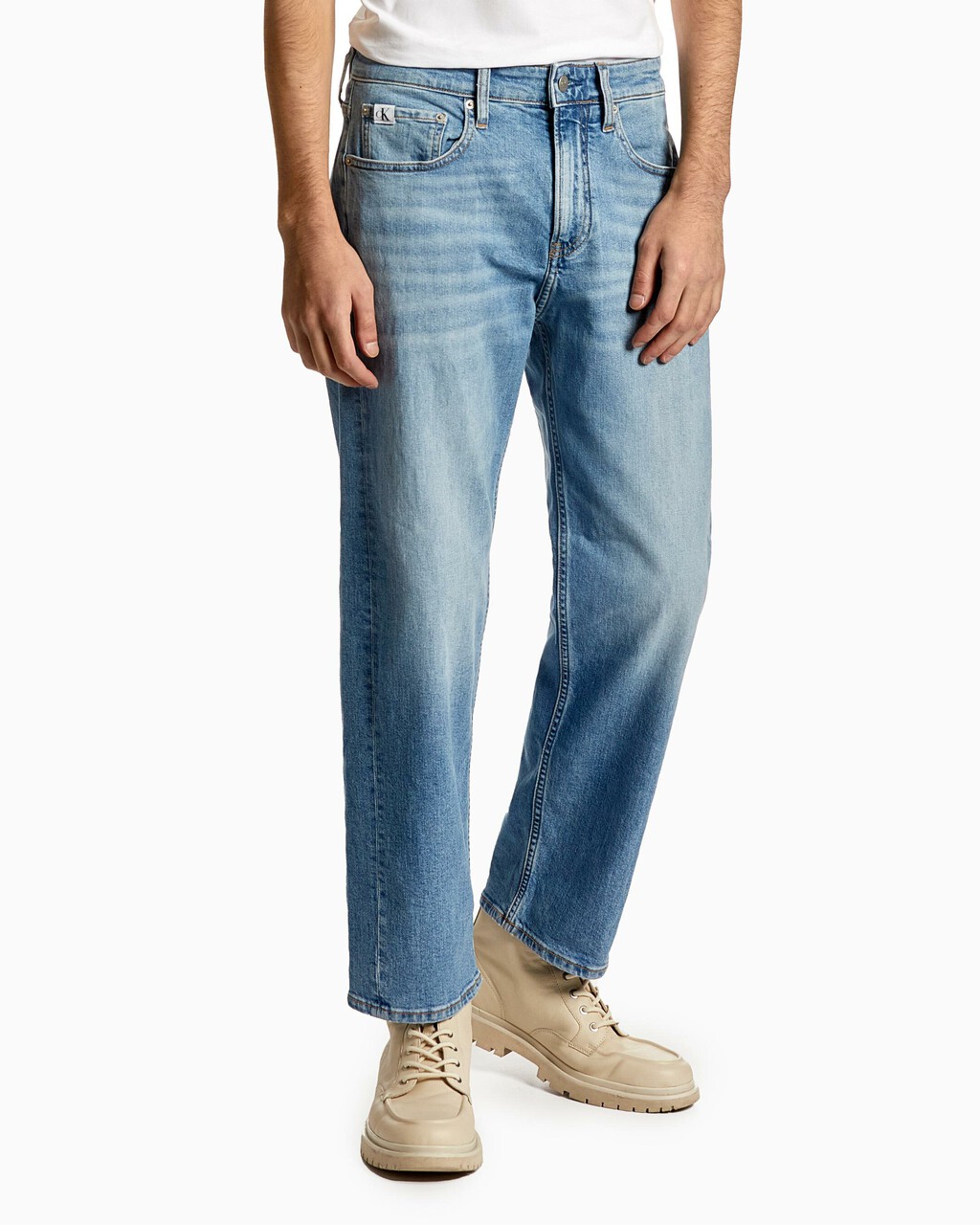 90S STRAIGHT CROPPED JEANS, Light Blue, hi-res