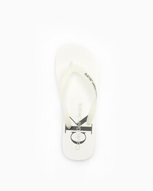 DELHI MONOGRAM BEACH SANDALS, White, hi-res