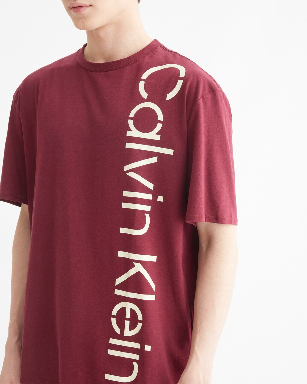 KHAKIS STENCIL LOGO RELAXED TEE, Deep Rouge, hi-res